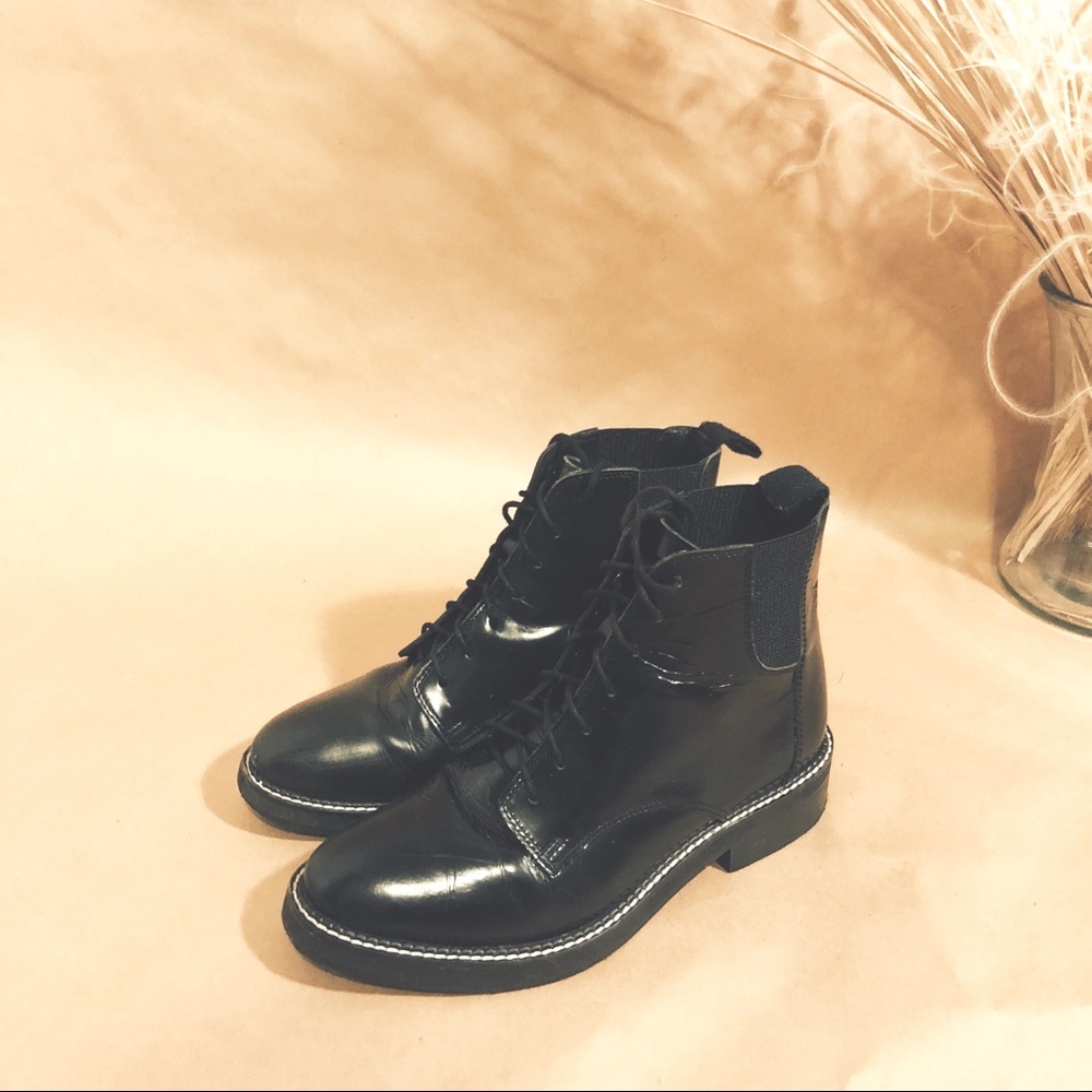 Lace up ankle boots